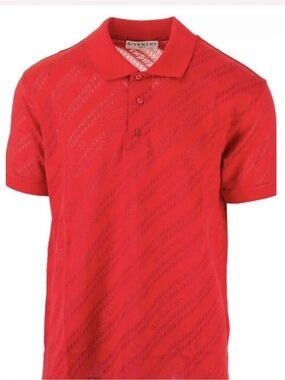 Givenchy Red Polo Shirt